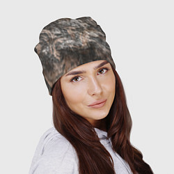Шапка Абстракция - brown darkness, цвет: 3D-принт — фото 2