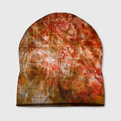 Шапка Абстракция - bright red, цвет: 3D-принт