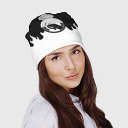 Шапка Реал Мадрид огонь белый, цвет: 3D-принт — фото 2