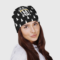 Шапка Ювентус ёлочки паттерн, цвет: 3D-принт — фото 2