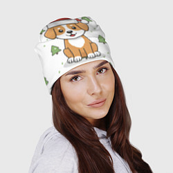 Шапка Новогодняя собачка в шапочке, цвет: 3D-принт — фото 2