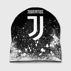 Шапка Ювентус всплеск белых красок, цвет: 3D-принт