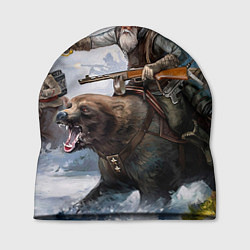 Шапка Русский воин на медведе, цвет: 3D-принт