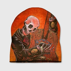 Шапка Скелет с гитарой, цвет: 3D-принт