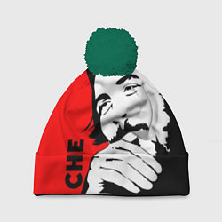 Шапка с помпоном Че Гевара, цвет: 3D-зеленый