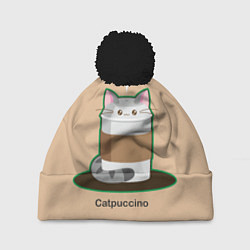 Шапка c помпоном Catpuccino