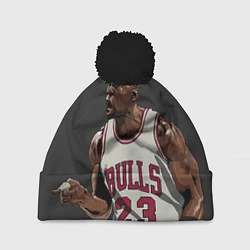 Шапка с помпоном Bulls 23: Jordan, цвет: 3D-черный