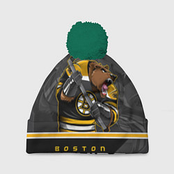 Шапка с помпоном Boston Bruins, цвет: 3D-зеленый