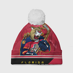 Шапка c помпоном Florida Panthers