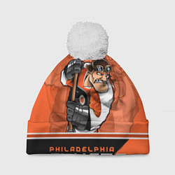 Шапка c помпоном Philadelphia Flyers