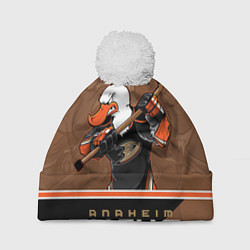 Шапка c помпоном Anaheim Ducks