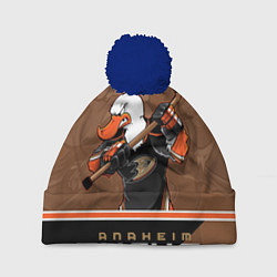 Шапка с помпоном Anaheim Ducks, цвет: 3D-тёмно-синий