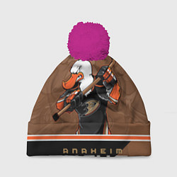 Шапка c помпоном Anaheim Ducks