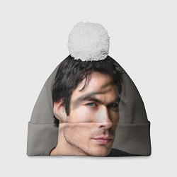 Шапка c помпоном Ian Somerhalder