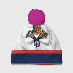 Шапка с помпоном Florida Panthers, цвет: 3D-малиновый