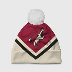 Шапка с помпоном NHL: Arizona Coyotes, цвет: 3D-белый