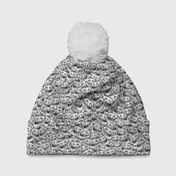 Шапка с помпоном Мегатролль, цвет: 3D-белый