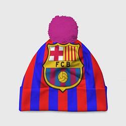 Шапка с помпоном Barca FCB Club, цвет: 3D-малиновый