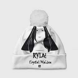 Шапка с помпоном Rylai: Crystal Maiden, цвет: 3D-белый