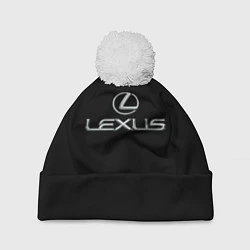 Шапка с помпоном Lexus, цвет: 3D-белый