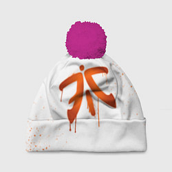 Шапка с помпоном Fnatic: White collection, цвет: 3D-малиновый