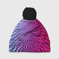 Шапка с помпоном Плетение, цвет: 3D-черный