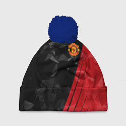 Шапка с помпоном FC Manchester United: Abstract, цвет: 3D-тёмно-синий