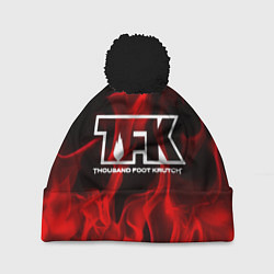 Шапка с помпоном Thousand Foot Krutch: Red Flame, цвет: 3D-черный