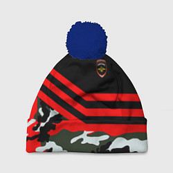 Шапка c помпоном Полиция: Камуфляж