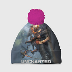 Шапка с помпоном Uncharted: The Lost Legacy, цвет: 3D-малиновый
