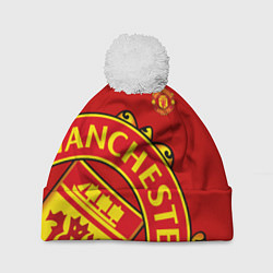 Шапка с помпоном FC Man United: Red Exclusive, цвет: 3D-белый