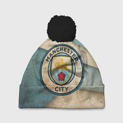 Шапка c помпоном FC Man City: Old Style