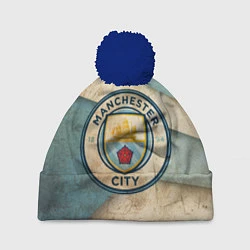 Шапка с помпоном FC Man City: Old Style, цвет: 3D-тёмно-синий