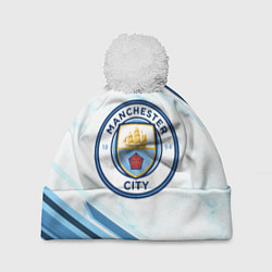 Шапка c помпоном Manchester city