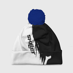 Шапка с помпоном Skillet Shadow, цвет: 3D-тёмно-синий