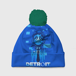 Шапка с помпоном Detroit: Become Human, цвет: 3D-зеленый