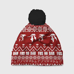 Шапка с помпоном Winter TES, цвет: 3D-черный