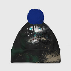 Шапка с помпоном Бездомный Бог, цвет: 3D-тёмно-синий