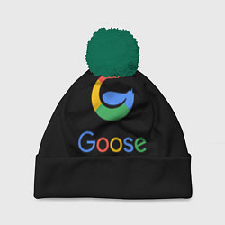 Шапка с помпоном GOOSE, цвет: 3D-зеленый