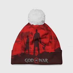 Шапка с помпоном God of War: Blood Day, цвет: 3D-белый