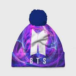 Шапка с помпоном BTS: Violet Neon, цвет: 3D-тёмно-синий
