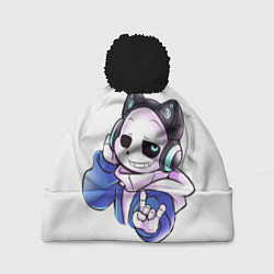 Шапка с помпоном UNDERTALE, цвет: 3D-черный