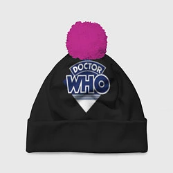Шапка с помпоном Doctor Who, цвет: 3D-малиновый