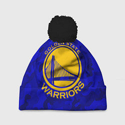 Шапка с помпоном GOLDEN STATE WARRIORS, цвет: 3D-черный