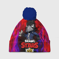 Шапка с помпоном Brawl Stars CROW, цвет: 3D-тёмно-синий