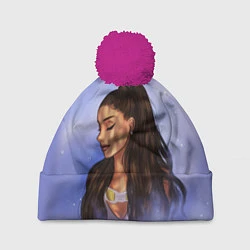 Шапка с помпоном Ariana Grande Ариана Гранде, цвет: 3D-малиновый