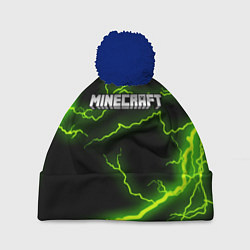 Шапка с помпоном MINECRAFT STORM, цвет: 3D-тёмно-синий