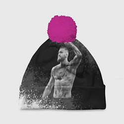 Шапка с помпоном Conor McGregor, цвет: 3D-малиновый