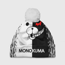 Шапка с помпоном MONOKUMA, цвет: 3D-белый