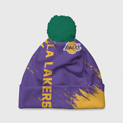 Шапка c помпоном LA LAKERS